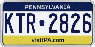 PA license plate KTR2826
