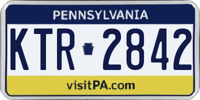 PA license plate KTR2842