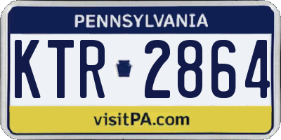 PA license plate KTR2864