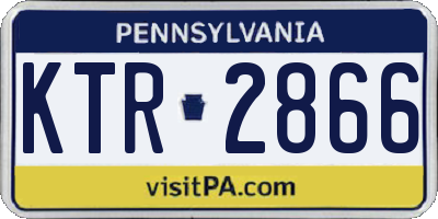 PA license plate KTR2866