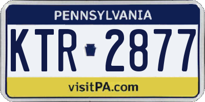 PA license plate KTR2877