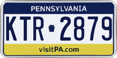 PA license plate KTR2879
