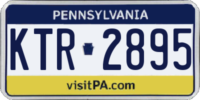 PA license plate KTR2895