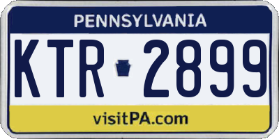 PA license plate KTR2899