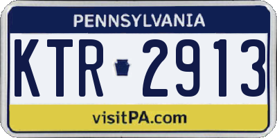 PA license plate KTR2913
