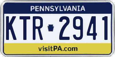 PA license plate KTR2941