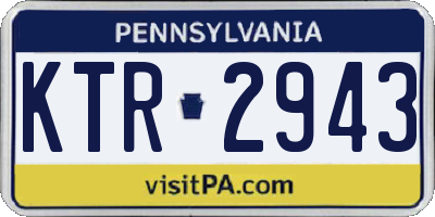 PA license plate KTR2943