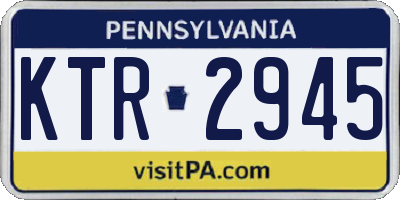 PA license plate KTR2945