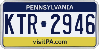 PA license plate KTR2946