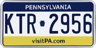 PA license plate KTR2956