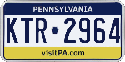 PA license plate KTR2964