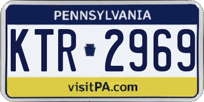 PA license plate KTR2969
