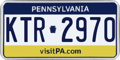 PA license plate KTR2970
