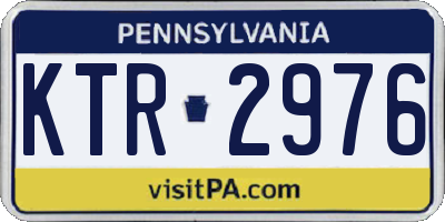 PA license plate KTR2976