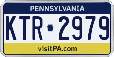 PA license plate KTR2979