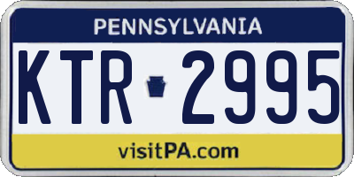 PA license plate KTR2995