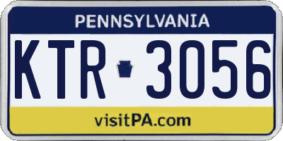 PA license plate KTR3056
