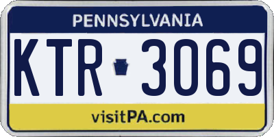 PA license plate KTR3069