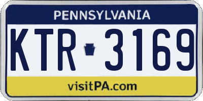 PA license plate KTR3169
