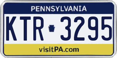 PA license plate KTR3295