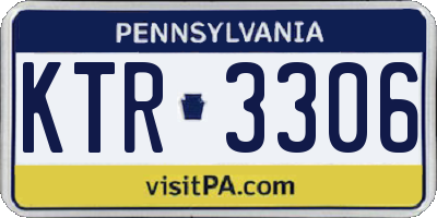 PA license plate KTR3306