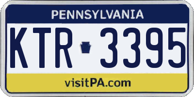 PA license plate KTR3395