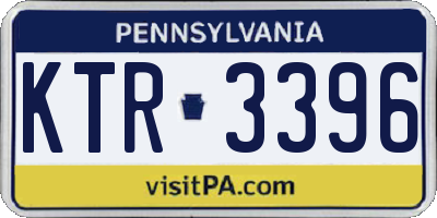 PA license plate KTR3396