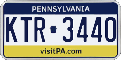 PA license plate KTR3440