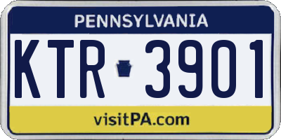 PA license plate KTR3901