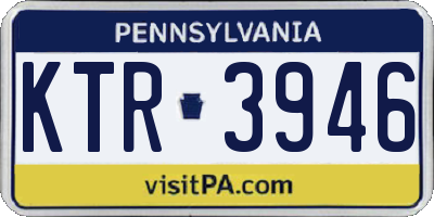 PA license plate KTR3946
