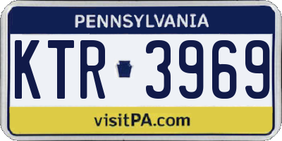 PA license plate KTR3969