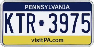 PA license plate KTR3975