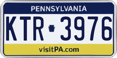 PA license plate KTR3976