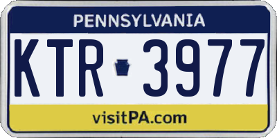 PA license plate KTR3977
