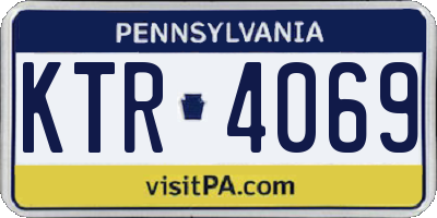 PA license plate KTR4069
