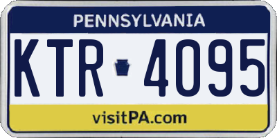 PA license plate KTR4095