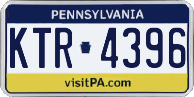 PA license plate KTR4396