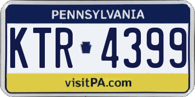PA license plate KTR4399