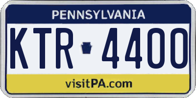 PA license plate KTR4400