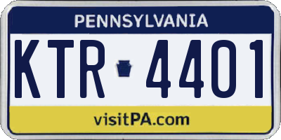 PA license plate KTR4401