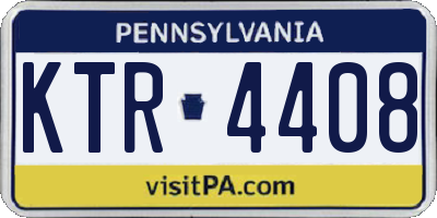 PA license plate KTR4408