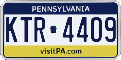 PA license plate KTR4409