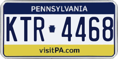 PA license plate KTR4468