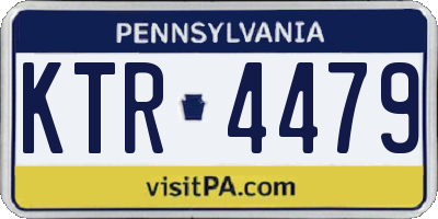 PA license plate KTR4479