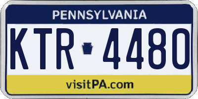 PA license plate KTR4480