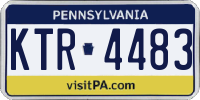 PA license plate KTR4483
