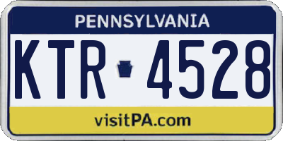 PA license plate KTR4528