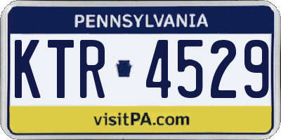 PA license plate KTR4529