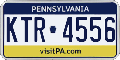 PA license plate KTR4556