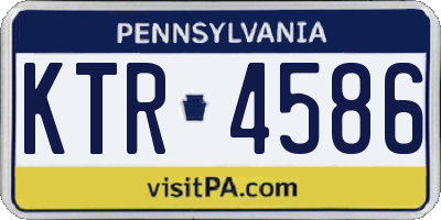 PA license plate KTR4586